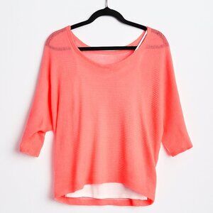 Splendid Kids Neon Striped Dolman Sleeve Top Size 14 Unisex